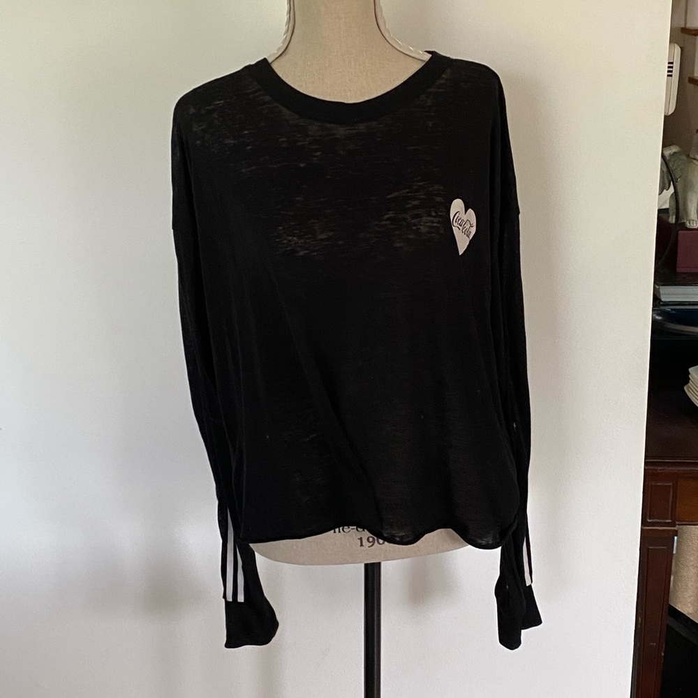 black coca cola crop top
